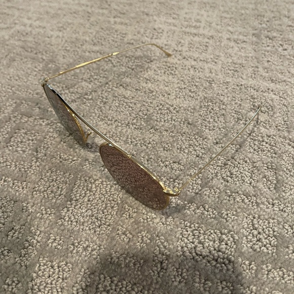 Illesteva rose gold reflective sunglasses